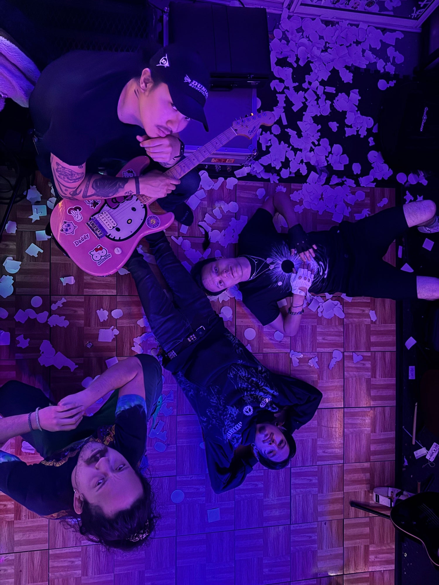 WithoutSpaces overhead confetti shot